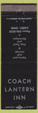 Matchbook Cover - Coach Lantern Inn Carey OH