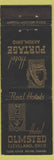 Matchbook Cover - Hotel Portage Akron OH Olmsted Cleveland