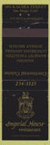 Matchbook Cover - Imperial House Restaurant San Diego CA