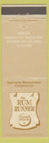 Matchbook Cover - Rum Runner Restaurant Charcoal Broiler San Pedro CA