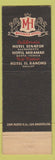 Matchbook Cover - Hotel Senator Sacramento CA