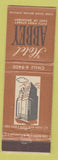 Matchbook Cover - Hotel Abbey New York City