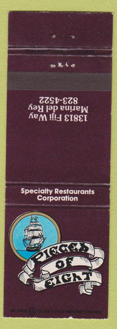 Matchbook Cover - Pieces of Eight Marina Del Rey CA