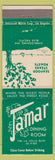 Matchbook Cover - Jamar Dining Room San Diego CA