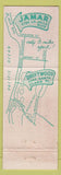 Matchbook Cover - Jamar Dining Room San Diego CA