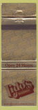 Matchbook Cover - Lido's Restaurant Signal Hill Torrance Bell Paramount CA