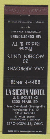 Matchbook Cover - La Siesta Motel Strongsville OH