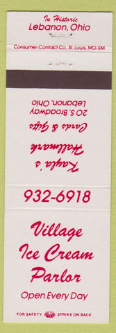Matchbook Cover - Kayla's Hallmark Cards Gifts Ice Cream Lebanon OH