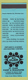 Matchbook Cover - St Clair Paint Wallpaper Kitchener ON blue