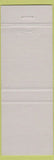 Matchbook Cover - St Clair Paint Wallpaper Kitchener ON blue