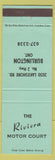 Matchbook Cover - Riveira Motor Court Burlington ON green