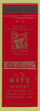 Matchbook Cover - Ritz Motel Niagara Falls ON