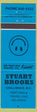 Matchbook Cover - Stuart Brooks Partying individual? Chilliwack BC blue
