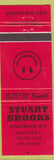 Matchbook Cover - Stuart Brooks Partying individual? Chilliwack BC red