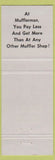 Matchbook Cover - Mufflerman Niagara Falls ON mufflers