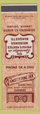 Matchbook Cover - Knotty Pine Inn London ON