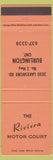 Matchbook Cover - Riviera Motor Court Burlington ON orange
