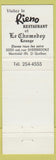 Matchbook Cover - Town Squire Motor Inn Montreal QC