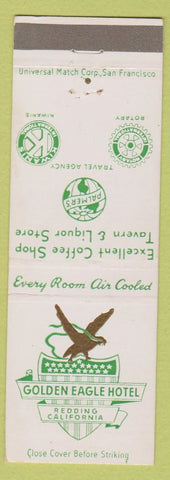 Matchbook Cover - Golden Eagle Hotel Redding CA