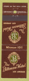 Matchbook Cover - Biltmore Hotel Los Angeles CA