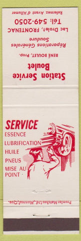 Matchbook Cover - Station Service Boulet Frontenac QC?