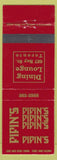 Matchbook Cover - Pipin's Restaurant Toronto ON