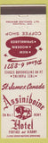 Matchbook Cover - Assiniboine Hotel St James Winnipeg? MB