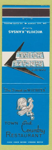 Matchbook Cover - Town and Country Restaurant Wichita KS rooster