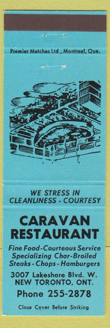 Matchbook Cover - Caravan Restaurant New Toronto ON