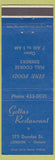 Matchbook Cover - Gettas Restaurant London ON