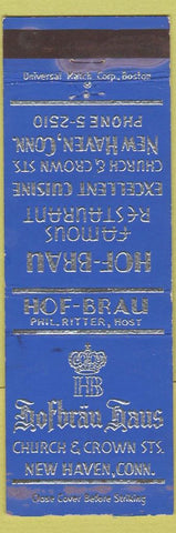 Matchbook Cover - Hofbrau Haus New Haven CT