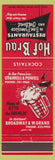 Matchbook Cover - Hof Brau Restaurants Oakland San Francisco CA