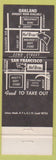 Matchbook Cover - Hof Brau Restaurants Oakland San Francisco CA