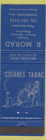 Matchbook Cover - R Morad Tobacco Sherbrooke QC