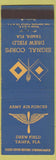 Matchbook Cover - Army Air Forces Drew Field Signal Corps Tampa FL