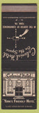 Matchbook Cover - Colonial Hotel York PA