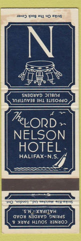 Matchbook Cover - Lord Nelson Hotel Halifax NS