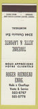 Matchbook Cover - Roger Riendeau Enrg Tavern Montreal QC