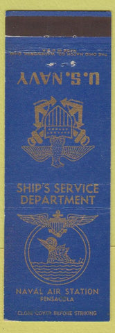 Matchbook Cover - US Navy Ship's Service Naval Air Station Pensacola FL