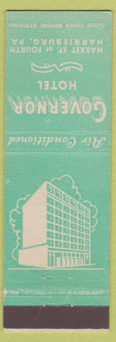 Matchbook Cover - Governor Hotel Harrisburg PA