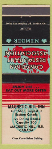 Matchbook Cover - Magnetic Hill Inn NB