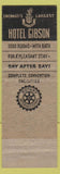 Matchbook Cover - Hotel Gibson Cincinnati OH