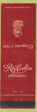 Matchbook Cover - Ritz Carlton Hotel Philadelphia PA