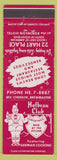Matchbook Cover - Hofbrau Club German Long Beach CA