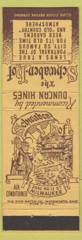 Matchbook Cover - Schwaben Hof Restaurant Milwaukee WI