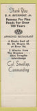 Matchbook Cover - Old Plantation Maumee OH