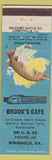 Matchbook Cover - Brook's Cafe Ringgold GA low phone #