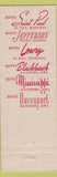 Matchbook Cover - Hotel Saint Paul ST Paul MN