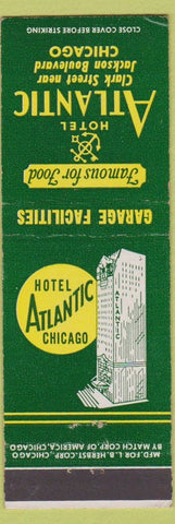 Matchbook Cover - Hotel Atlantic Chicago IL