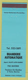 Matchbook Cover - Buanderie Automatique Laundry Montreal QC